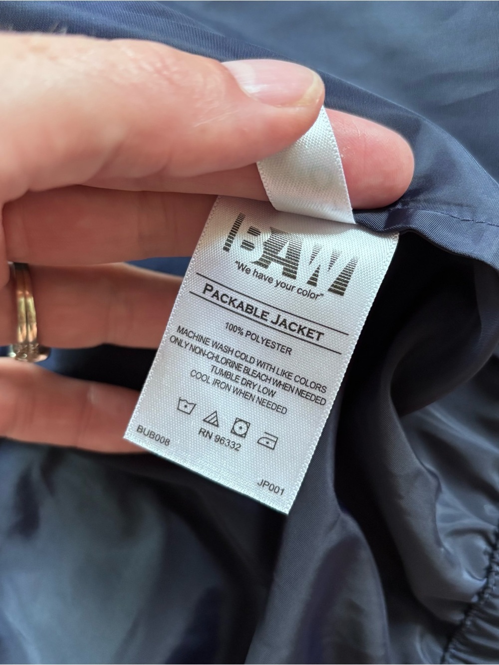 Navy Hooded Windbreaker Running Jacket - Chicago Marathon - Picture 9 of 12